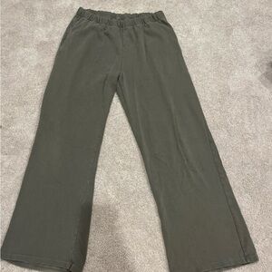 Brandy Melville Olive Wide Leg Pants